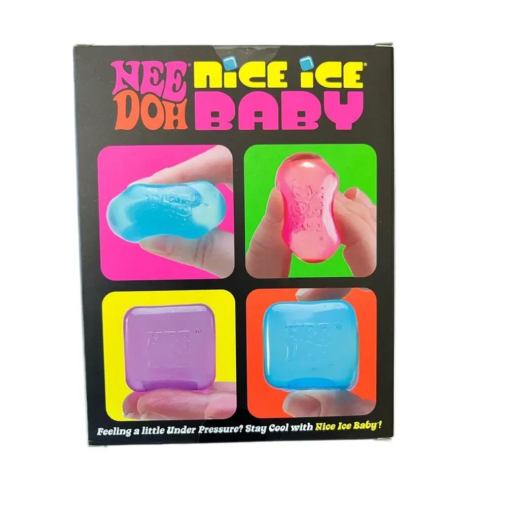 Teenie NeeDoh Nice Ice Baby 4-Pack | Super Solid Squish - NIB!